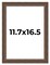 Elegant Brown Picture Frame - UV Acrylic, Foam Board Backing, Hanging Hardware